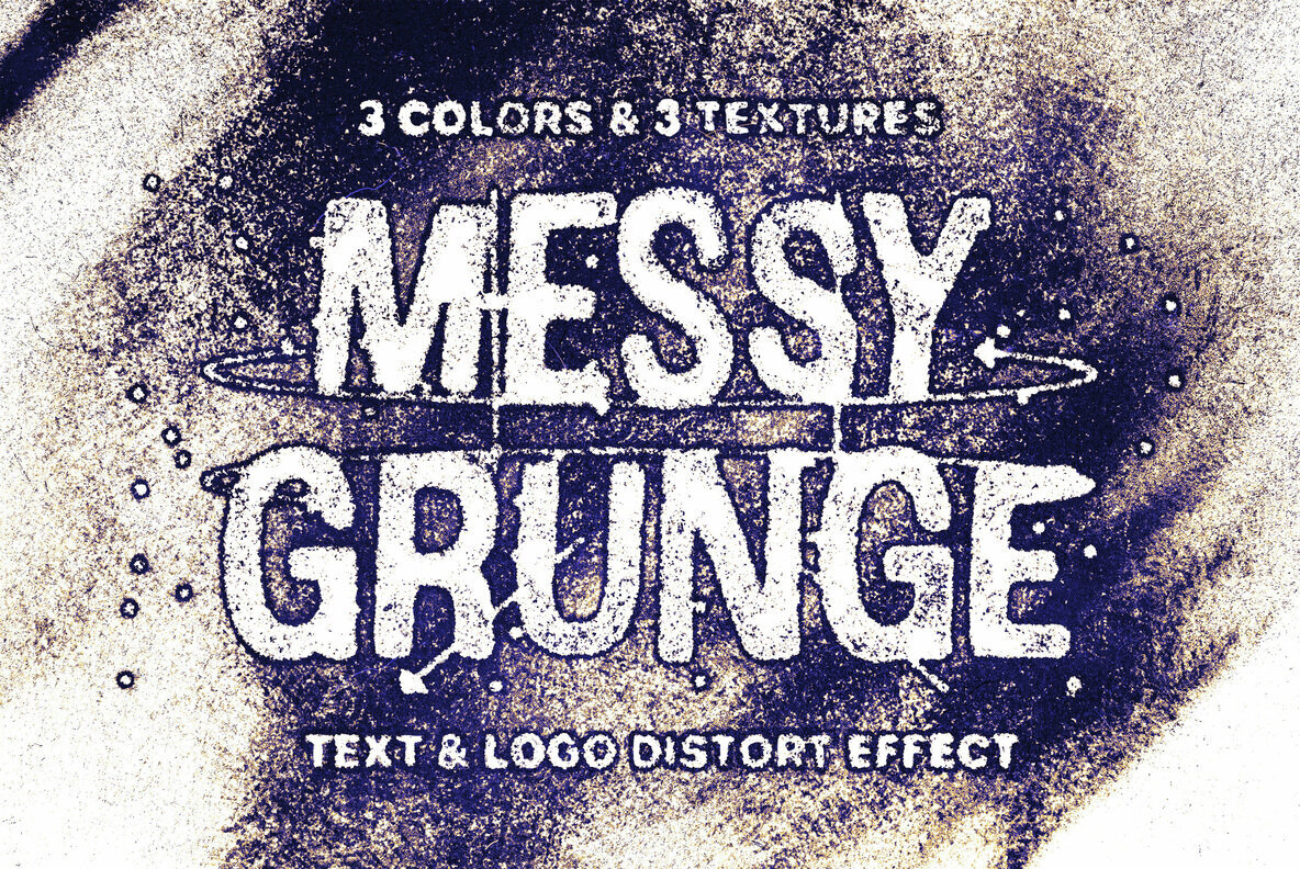 Download Messy Grunge Text Effect Graphics - Image 1