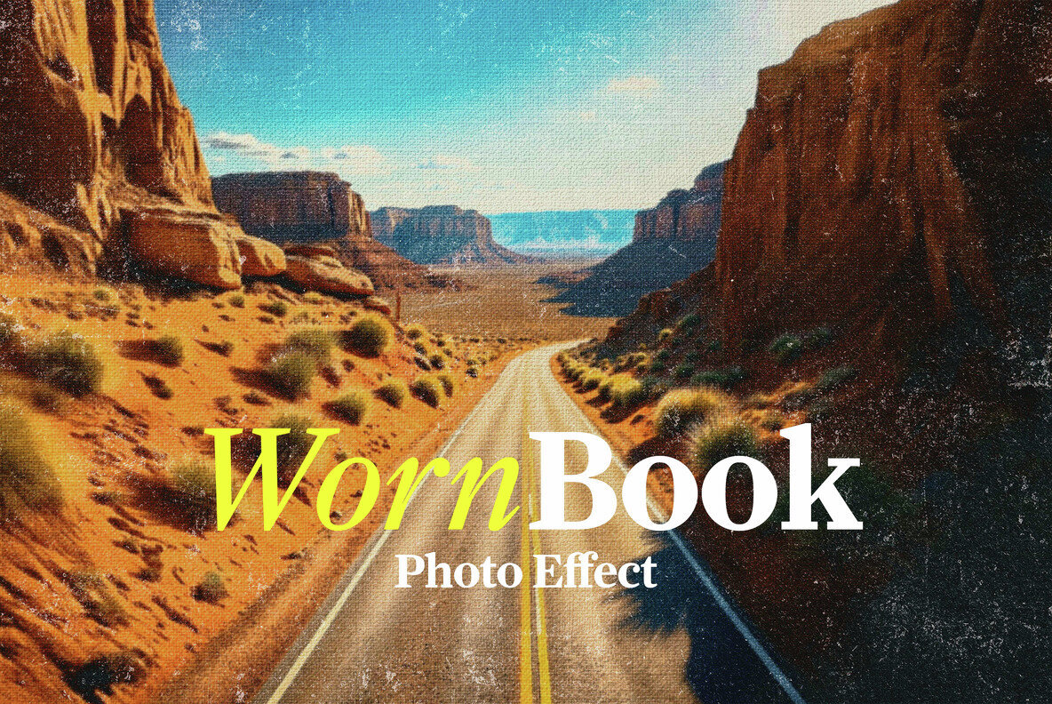 Download Worn Old Book Photo Effect Graphics - Image 1