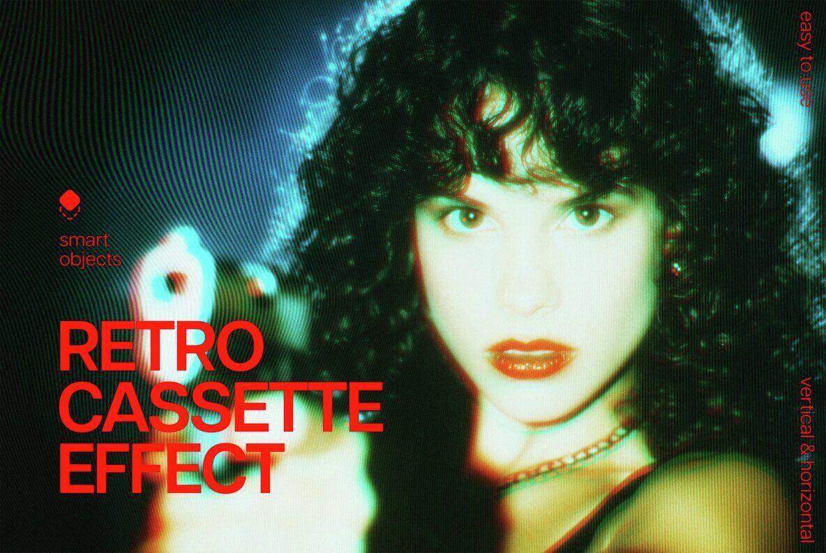 Download Retro VHS Tape Photo Effect Graphics - Image 1