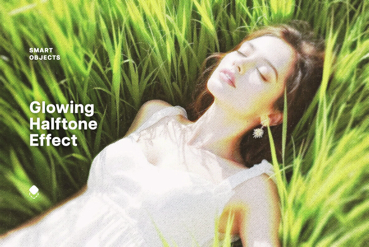 Download Glowing Halftone Photo Effect Graphics - Image 1