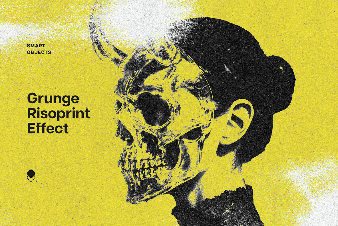 Download Grunge Risoprint Photo Effect Graphics - Image 1